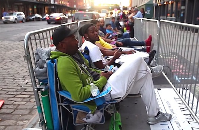 Uber Waiting In Line