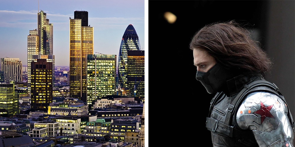 A Gunman Was Spotted In Canary Wharf Yesterday Dressed As A Marvel Comic Character