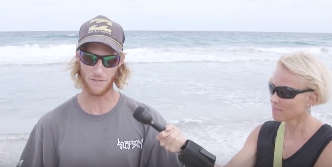 Guy Catches Shark Bit Him