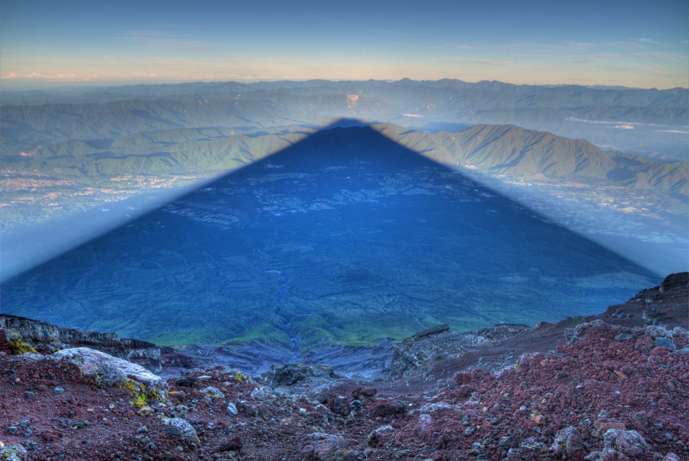 Without Photoshop - Shadow of Mount Fujiyama, Japan