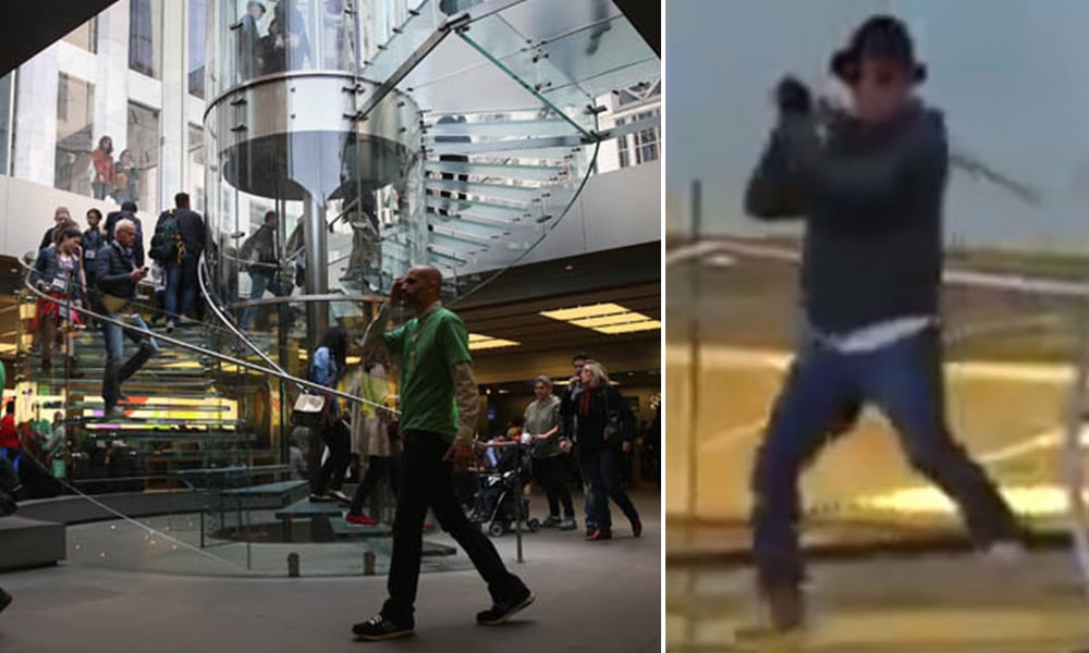 Watch This Bloke Waving A Samurai Sword At Customers In New York Apple Store