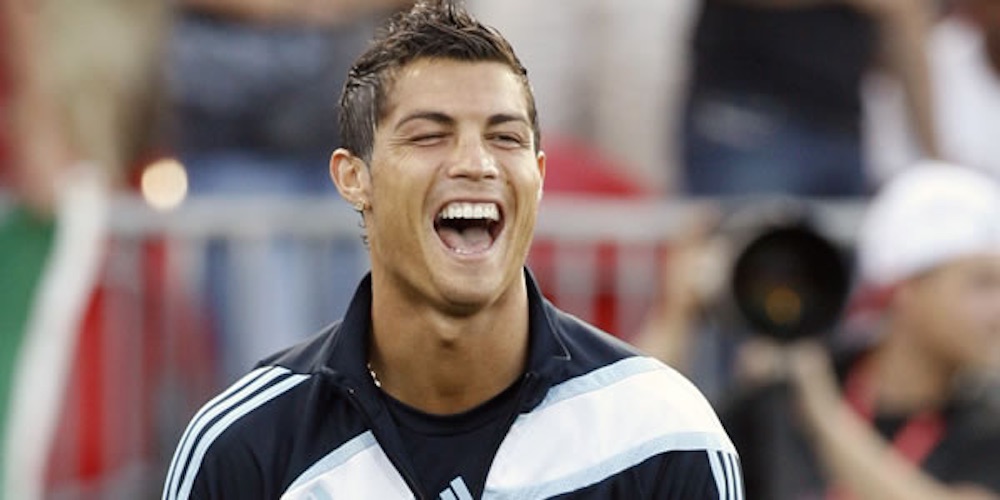 Cristiano Ronaldo Laughing