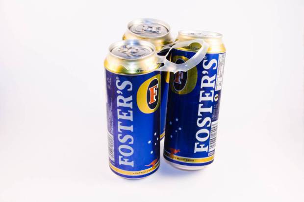 B94WMC Three cans of Fosters lager. Image shot 2009. Exact date unknown.