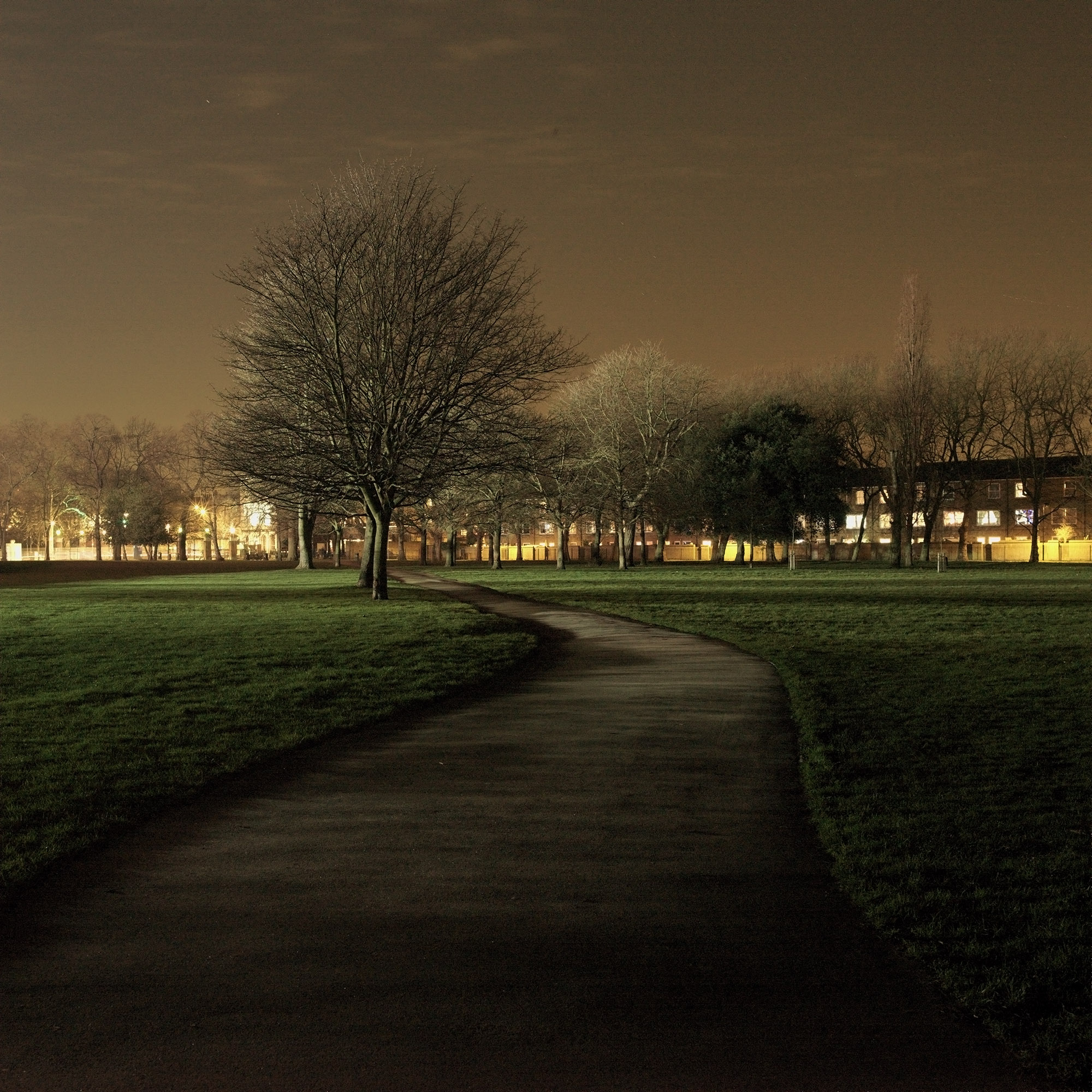 Hackney By Night David George Empty Park