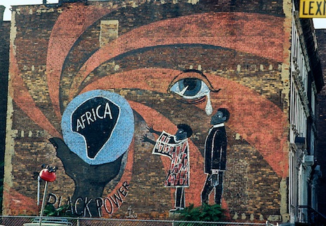Black Power Mural, Lexington Ave., Harlem, 1970