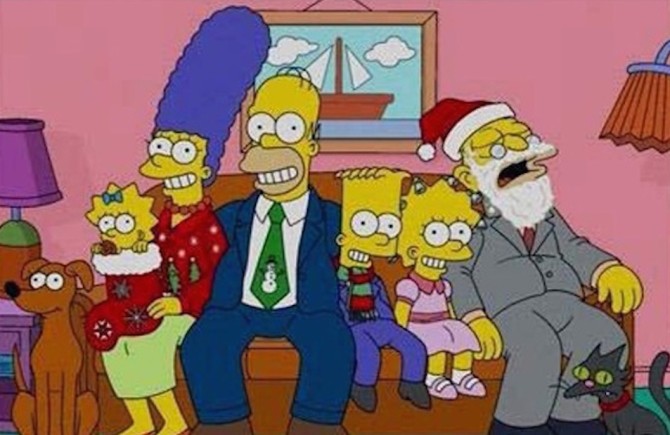 Simpsons Christmas Card Featured