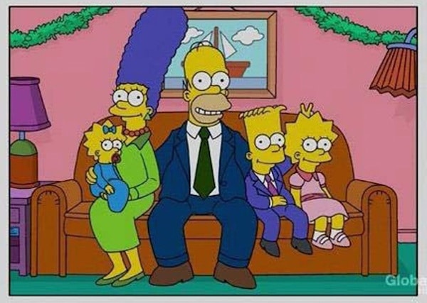 Simpsons Christmas Cards 1