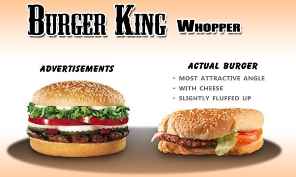 Advertising Tricks - Misleading Pool Burger 2
