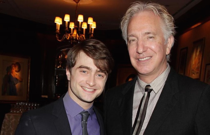 Alan Rickman Daniel Radcliffe