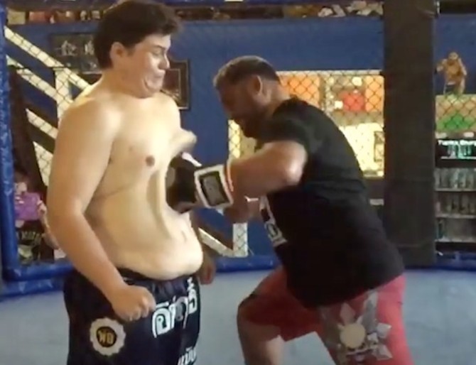 Hardest UFC Punch Fat Kid