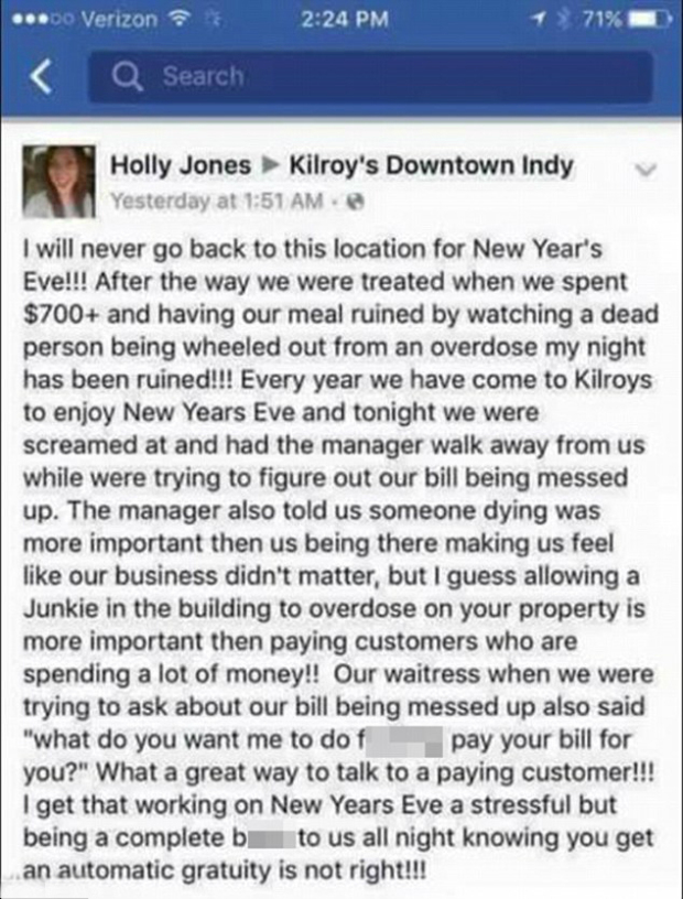 Holly Jones Facebook Rant