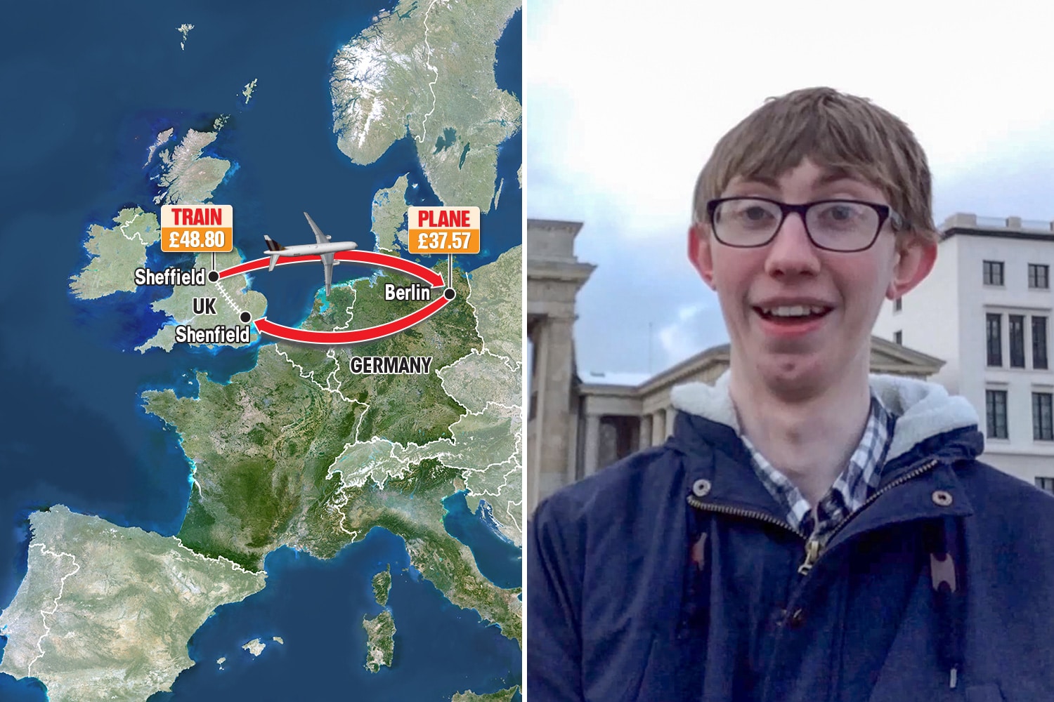 This Guy Flew From Sheffield To Essex Via Berlin To Save £8 On His Train Fare