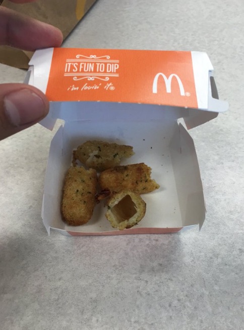 McDonald's Mozzarrella Sticks 4