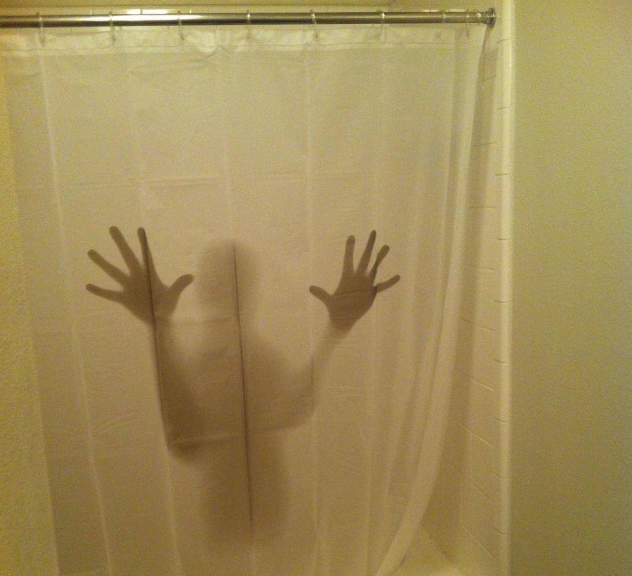 Person in shower