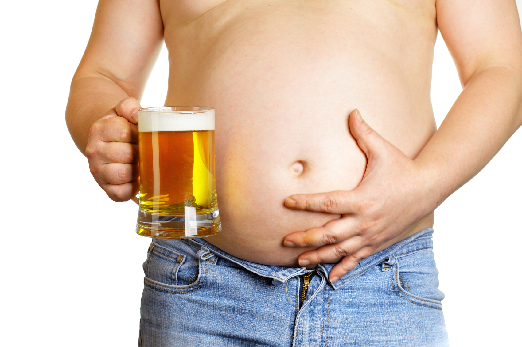 Beer belly. Пивной живот у женщин.