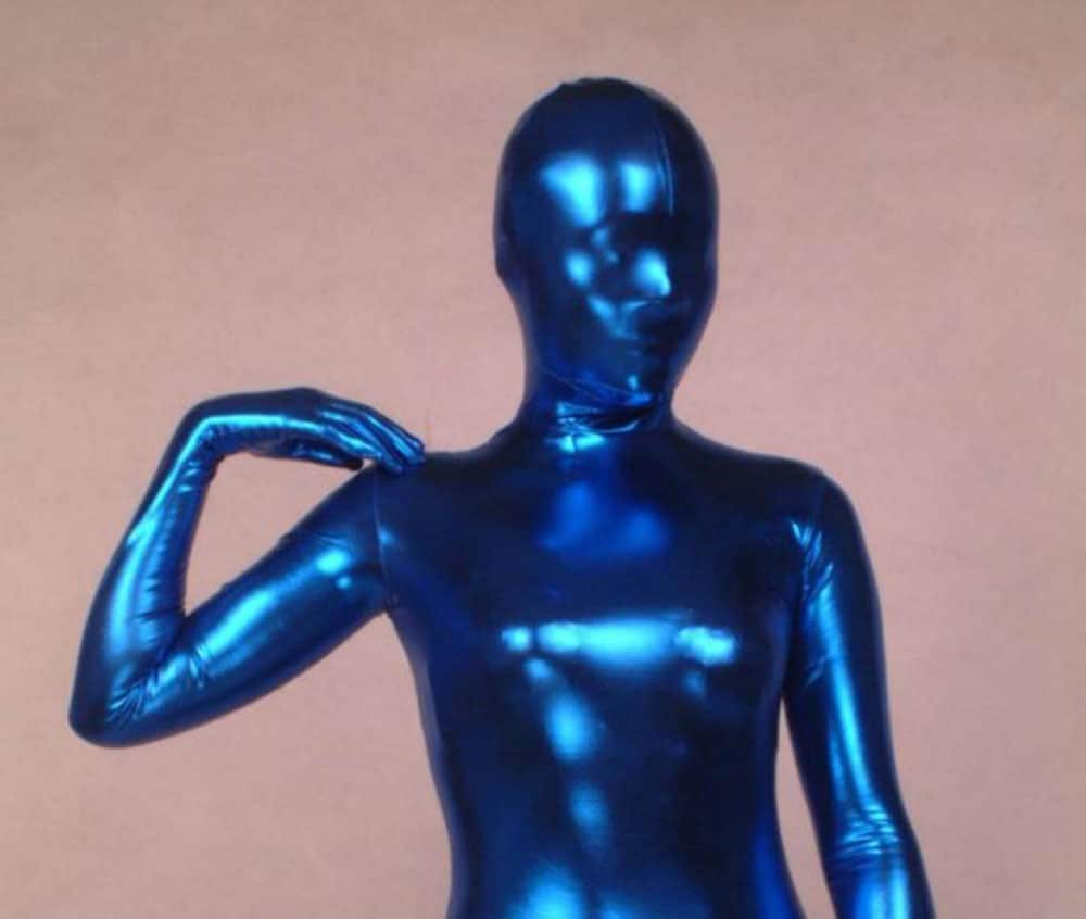 Blue rubber suit