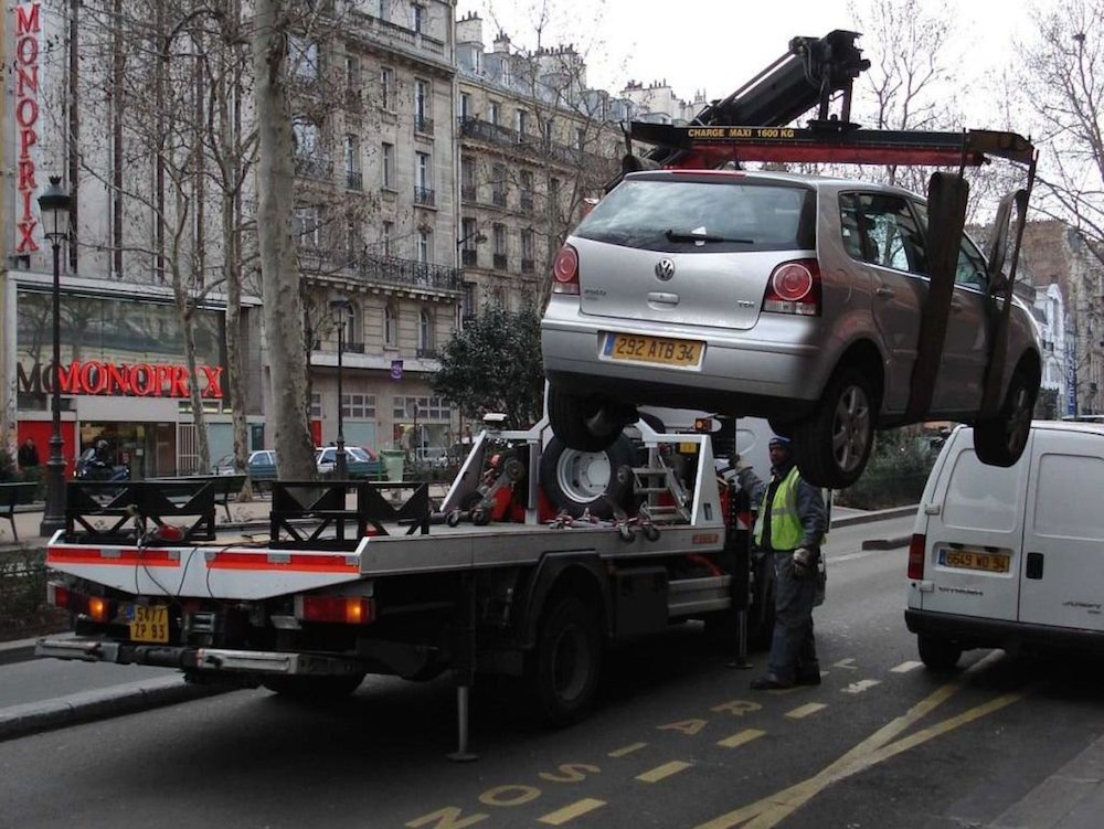 Car Getting Towed