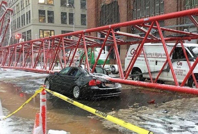Collapsed Crane New York