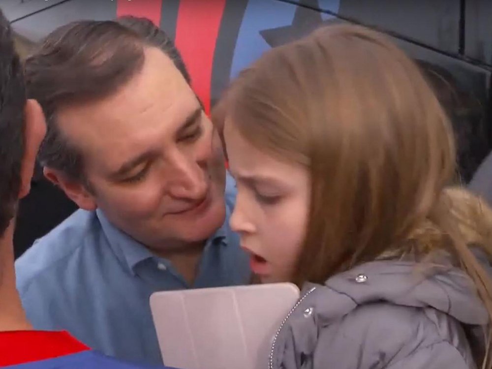 US Senator Ted Cruz Tries To Hug Daughter On TV, Results In Most