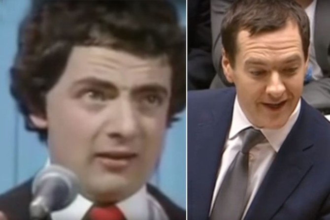 George Osborne Rowan Atkinson