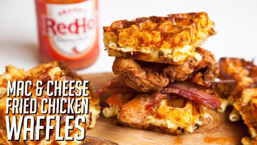 Mac And Cheese Fried Chicken Waffles
