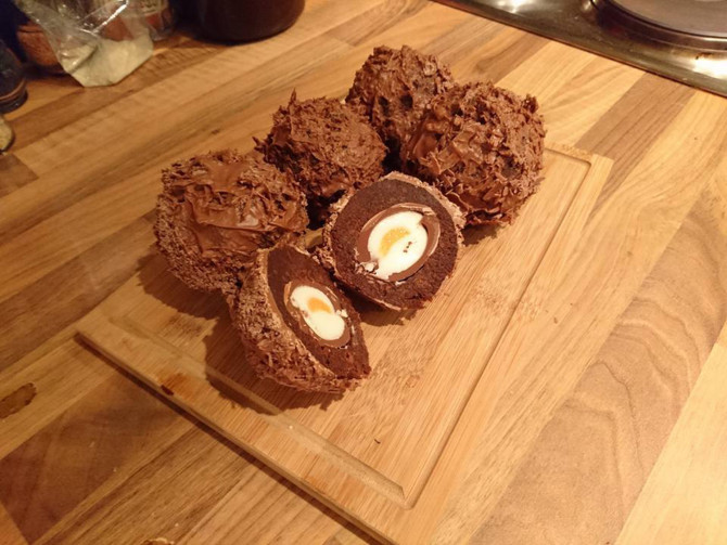 Scotch creme eggs