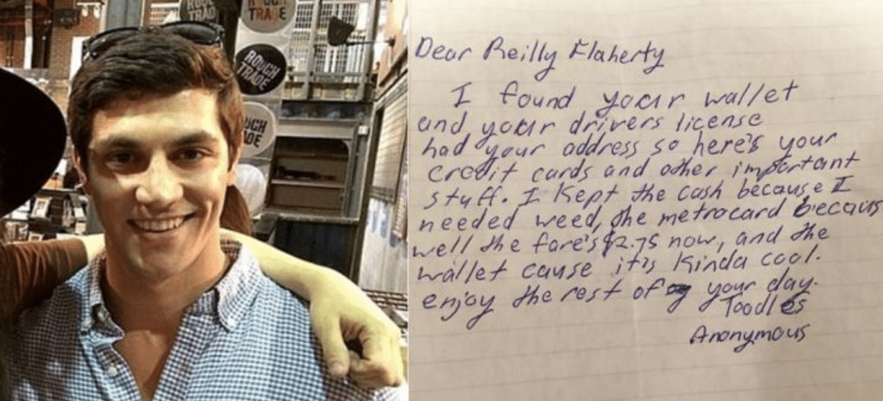 Stolen Wallet Note