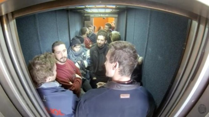 Shia LaBeouf Elevator