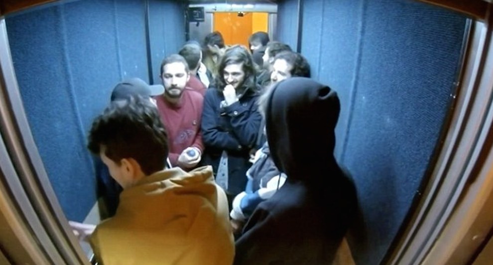 Shia LaBeouf in lift