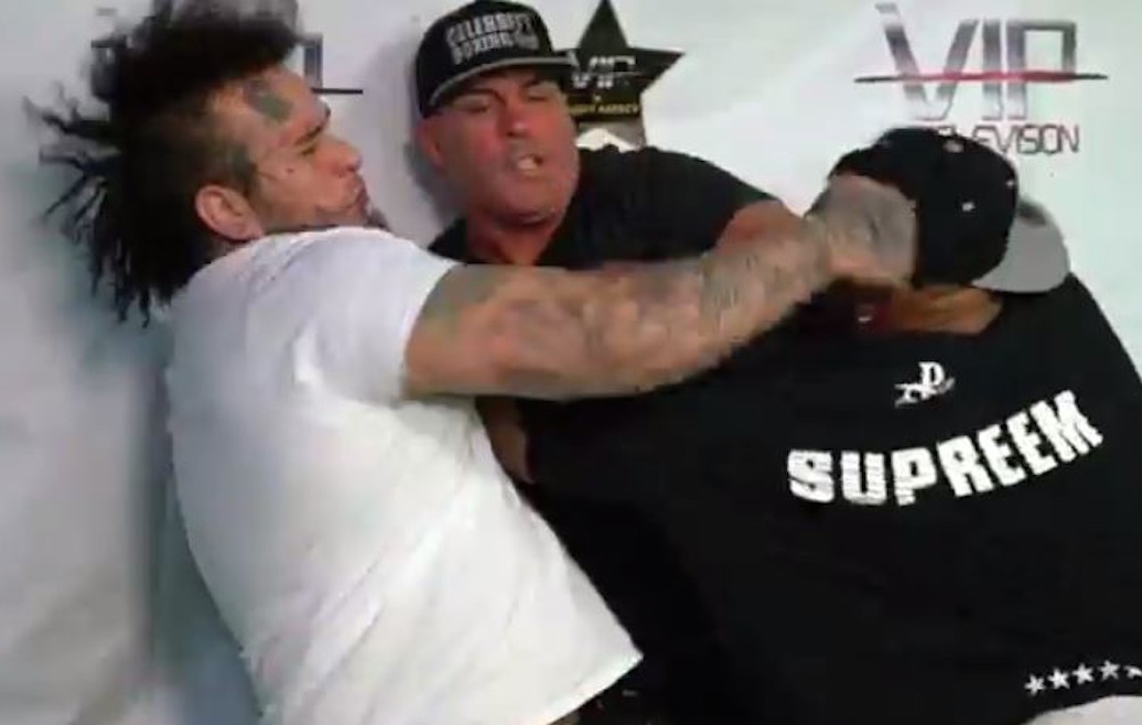 Stitches Celebrity Boxing Match Scuffle