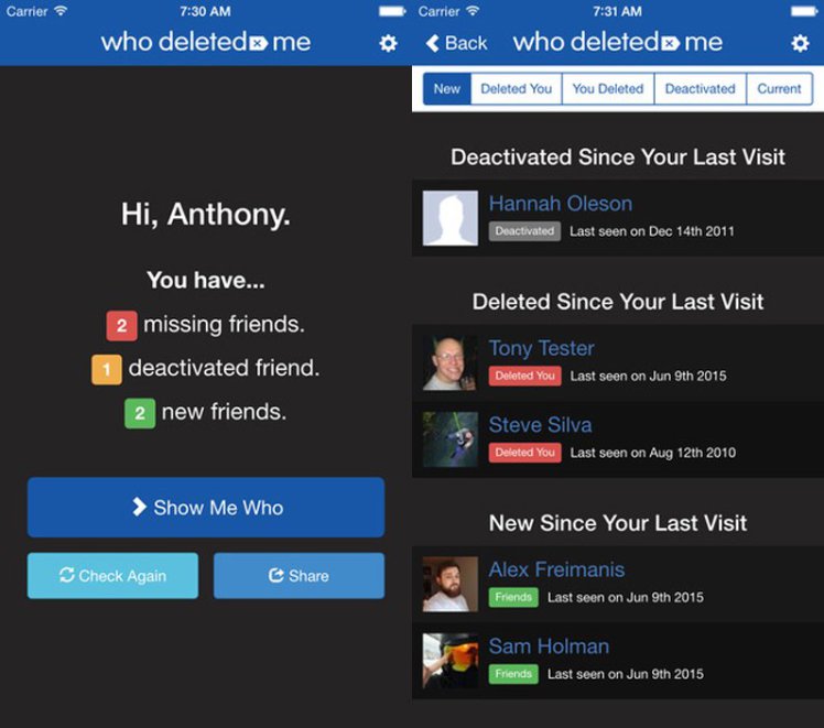 Who Deleted Me