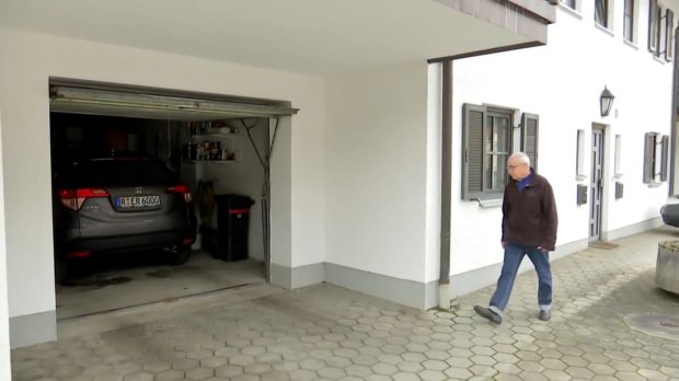 Pic shows: the garage.nnA German motorist has offered a 1,000 EUR reward to try and find lovers who damaged the bodywork on his brand-new car and stained it with semen in a steamy sex session.nnErik Roschetsky was furious when he was left with a 3,000 EUR (2,322 GBP) repair bill after a randy couple had sex on his car - and also left behind sperm stains.nnHe said: "There were footprints on the bodywork, there was bodily fluids running down to the bottom of the car, and it was only two days old."nnHe had even taken the trouble to put the car in a garage to keep it off the streets during the Carnival festivities in WÃ¶rth an der Donau, a town in the district of Regensburg in Bavaria in Southern Germany, but drunken revellers but discovered he had not locked the door, and sneaked inside for a naughty number.nnWhen Erik returned the next day to use the vehicle, he was shocked to discover a huge dent in the bodywork. One of the wing mirrors had also been ripped off, and when he noticed suspicious stains on the bodywork he called police.nnDetectives then confirmed that the stains were semen, hardening the suspicion that the dent was caused by somebody using the car to have sex. Police believe one of the pair was probably holding onto the wing mirror when it snapped off.nnPolice confirmed that they have secured a DNA sample from the vehicle and are looking for the revellers, who they believe probably went into the underground car park looking for a quiet place to have sex.nnPolice spokesman Josef Schweiger said they were investigating on charges of trespassing and criminal damage.nnOutraged local Anna Stadler said: "I am shocked that this can happen during a festival which is supposed to be a holy time, you'd think they could find somewhere more appropriate than sneaking into a garage."nn(ends)nn          n