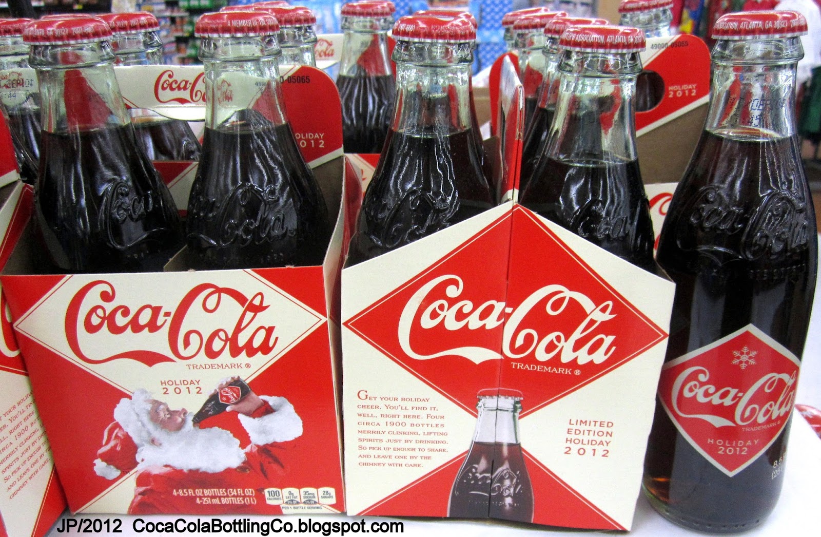 Coca cola glass bottles