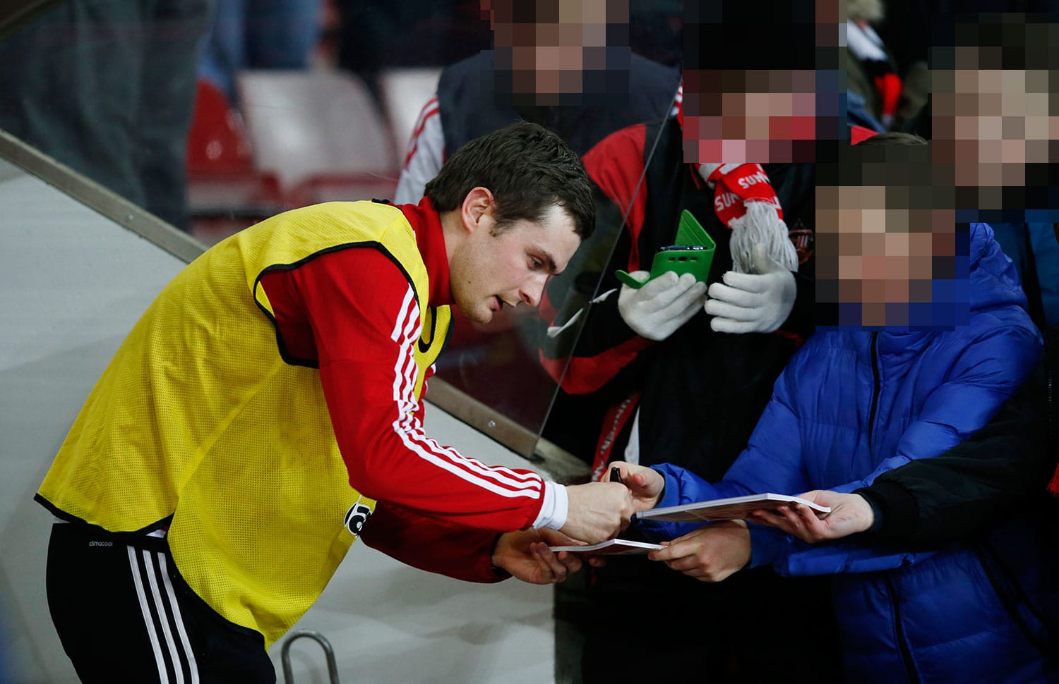 Adam Johnson With Fans