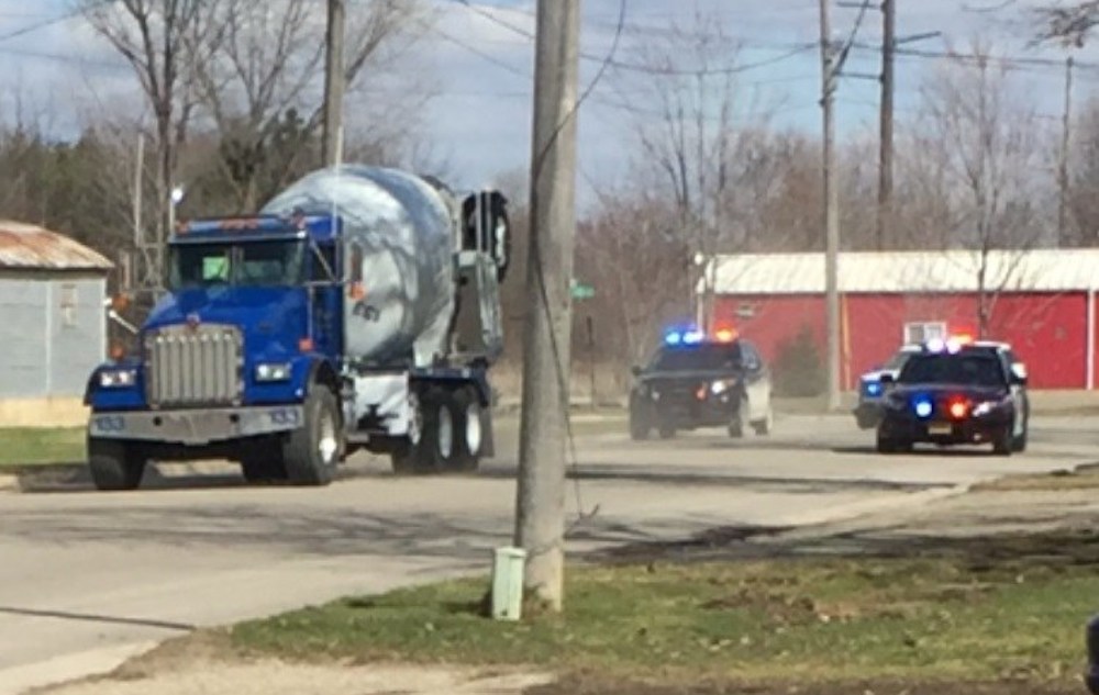 Cement mixer chase