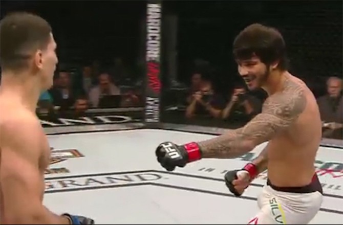 Erick Silva Cheap Shot