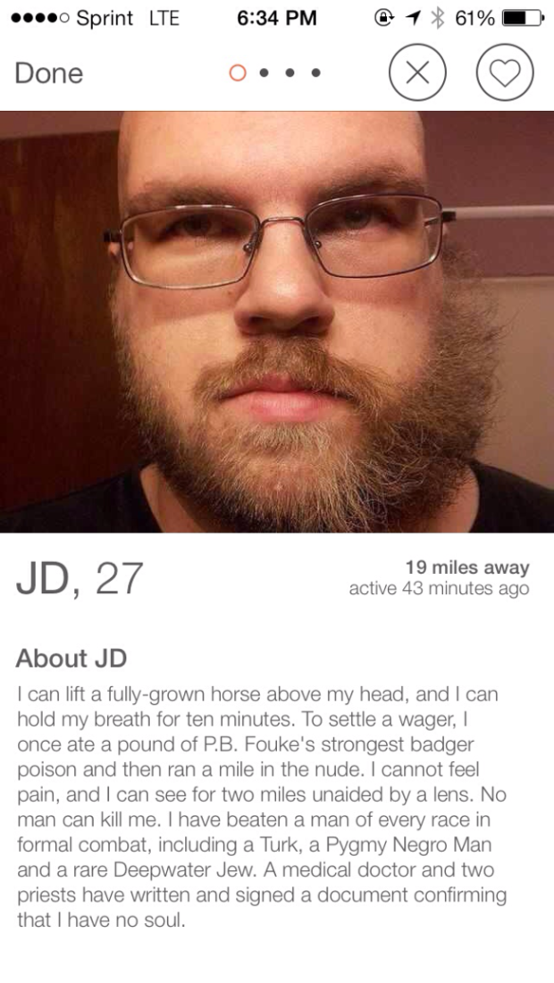 The Best Worst Tinder Profiles And Conversations All Male Edition 2 