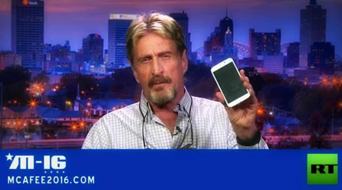 John McAfee Demonstrates How To Unlock An iPhone In 30 Minutes