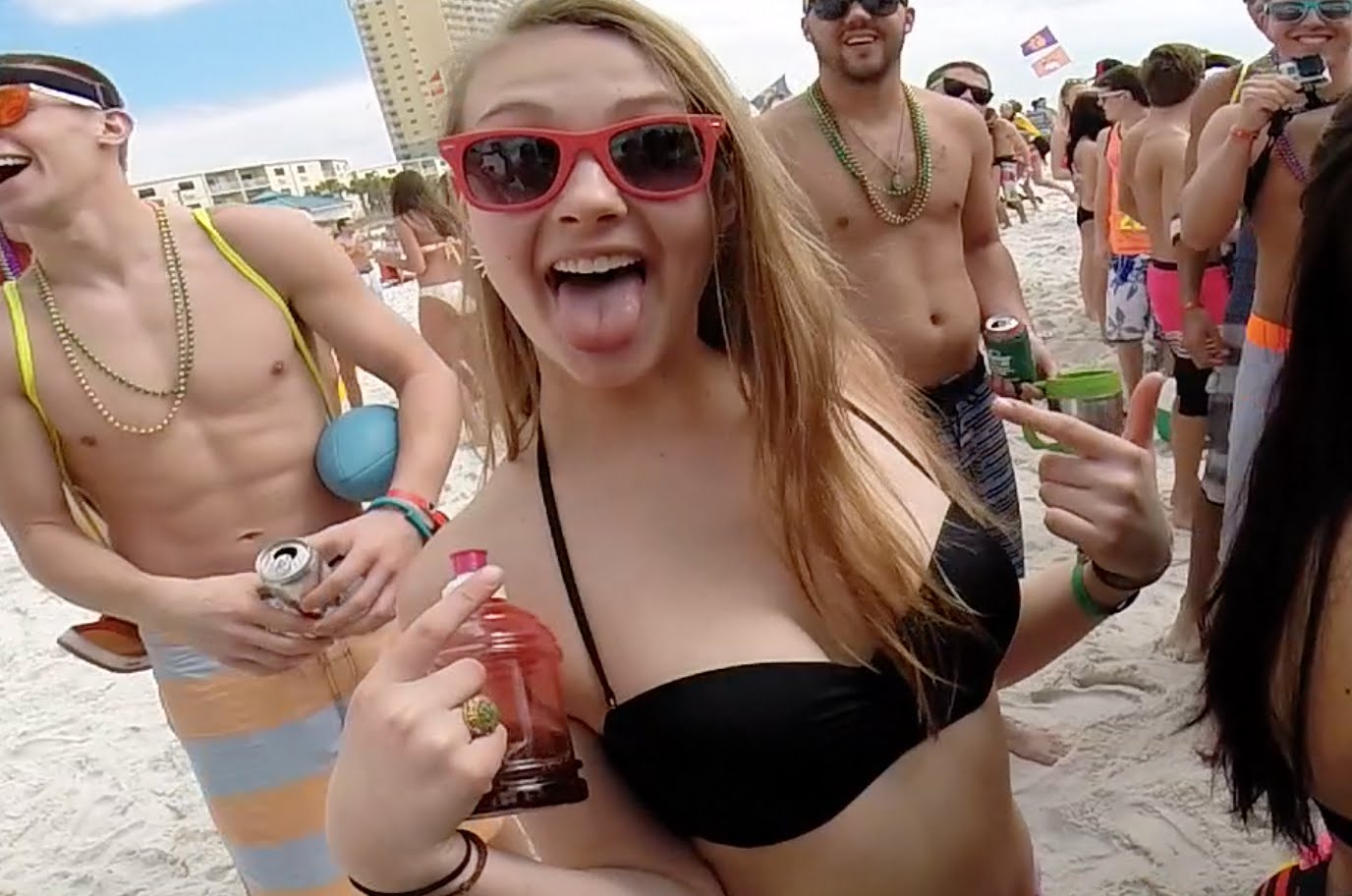 Guy Goes Around Asking Spring Break Girls If They Want To Have Sex With Him...