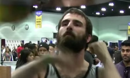 Bearded Man Insane Speed Bag Skills