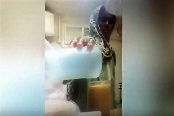 Maid Pouring Urine