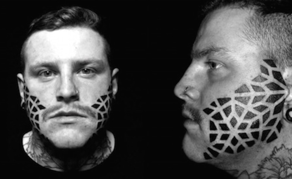 Man Facial Tattoo