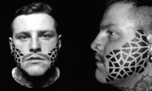 Man Facial Tattoo