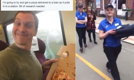 Man Orders Pizza train
