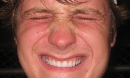 Man wincing Pain