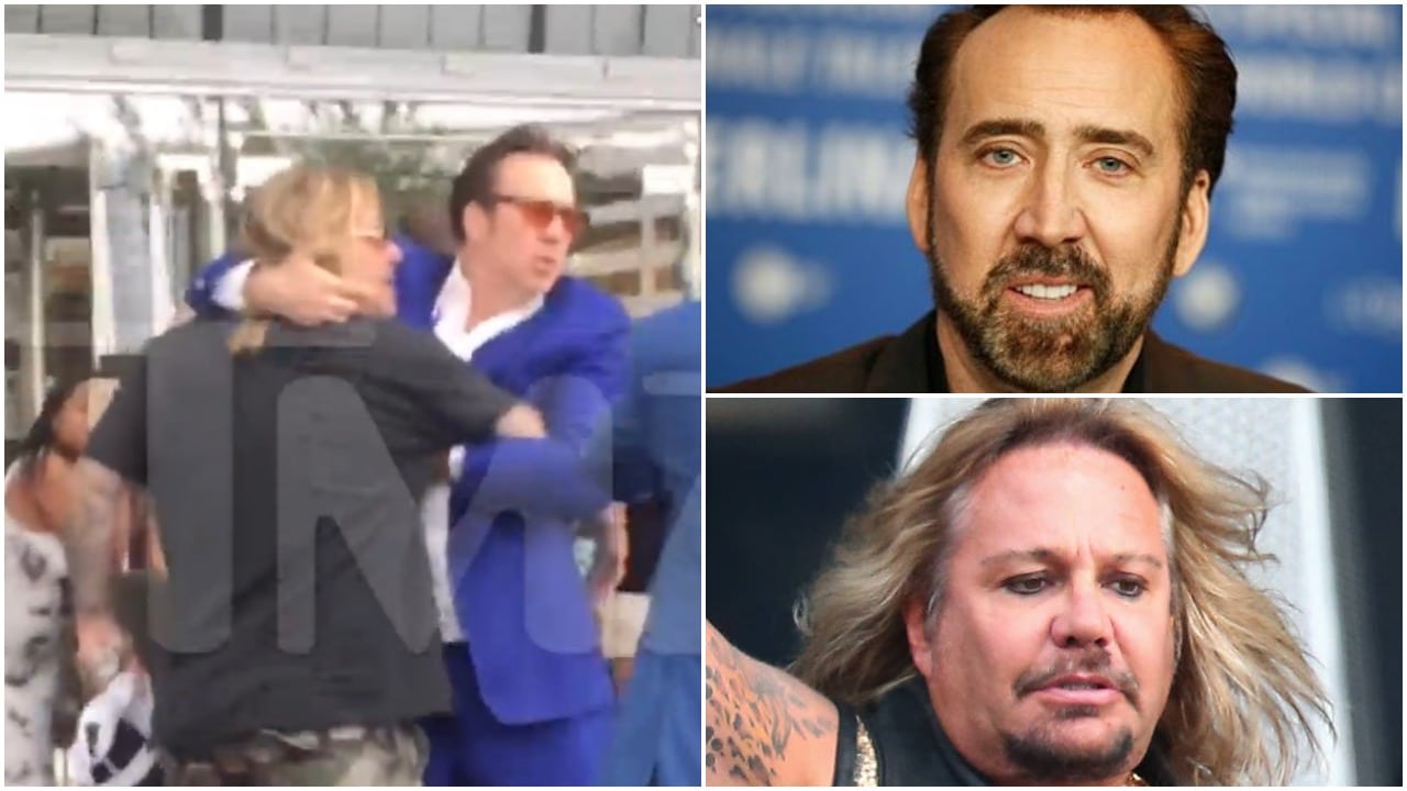 Nicolas Cage Got Into A Fight With Vince Neil After He Assaulted A Female Fan (VIDEO)