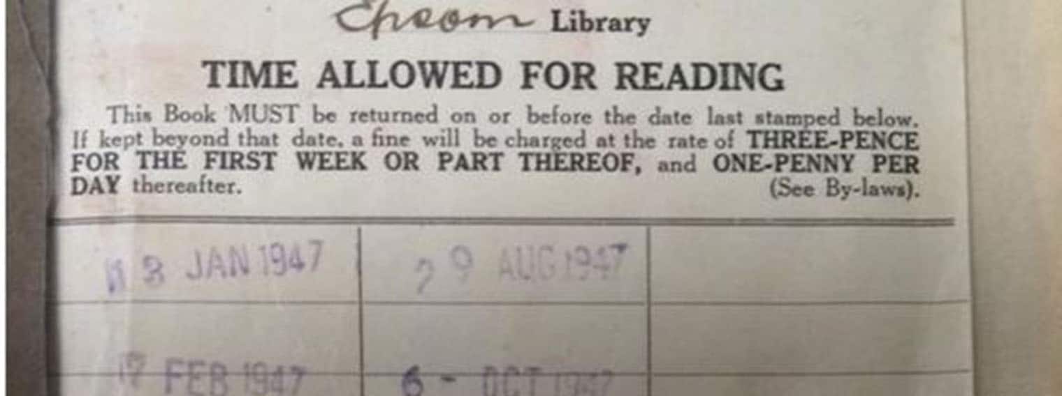 bring them back overdue library books