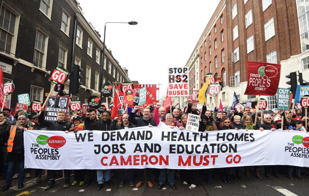 Protesters London