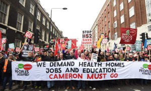 Protesters London