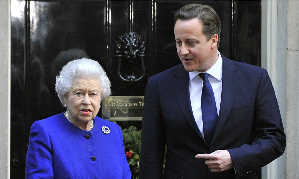 The Queen and David Cameron